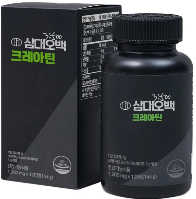 삼대오백 크레아틴 모노 하이드레이트 정제 144g, 120정, 1개 - 쿠팡