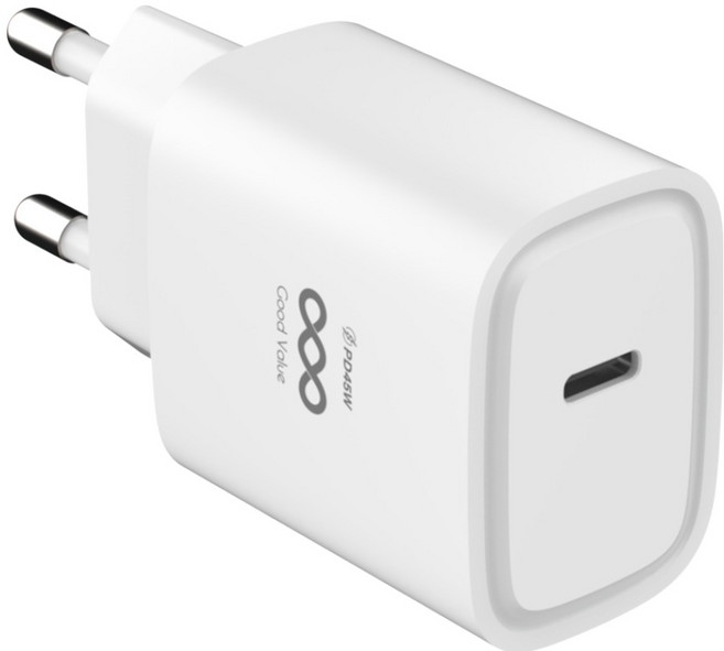 굿밸류 C타입 초고속 충전기 45W, 화이트, 1개