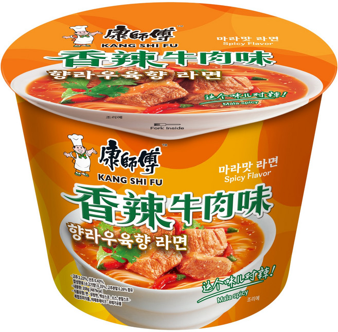 캉스푸 향라우육향 컵라면 108g, 1개