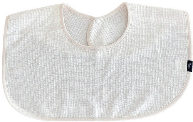baby sopoong 媽媽圍兜 Light 媽媽圍兜 短版, 絎縫象牙白, 1個, 1入
