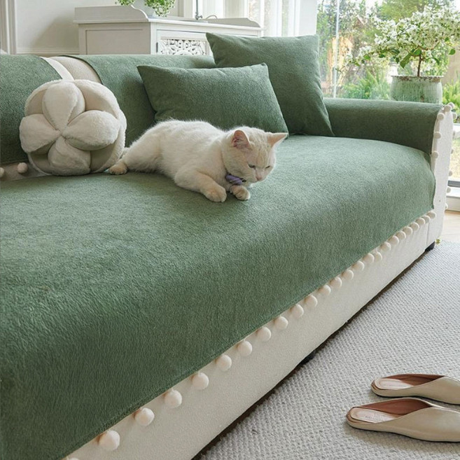 지앤와이 방수 털공 사계절 무지 논슬립 소파패드