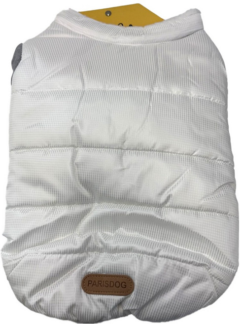 패리스독 반려동물 울트라 베이직 패딩, 1개, 화이트