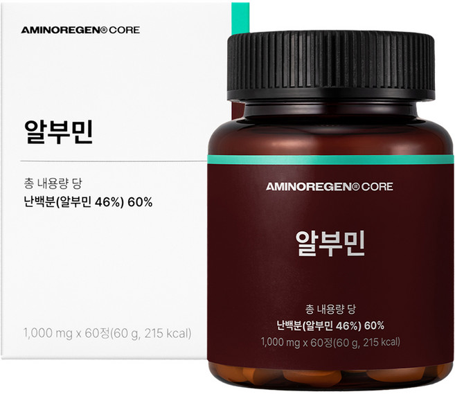 AMINO REGEN Core 白蛋白 60g, 1個, 60錠