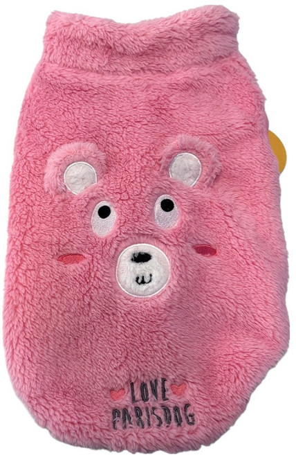 패리스독 반려동물 리틀프렌즈 후리스 점퍼, 핑크, 1개