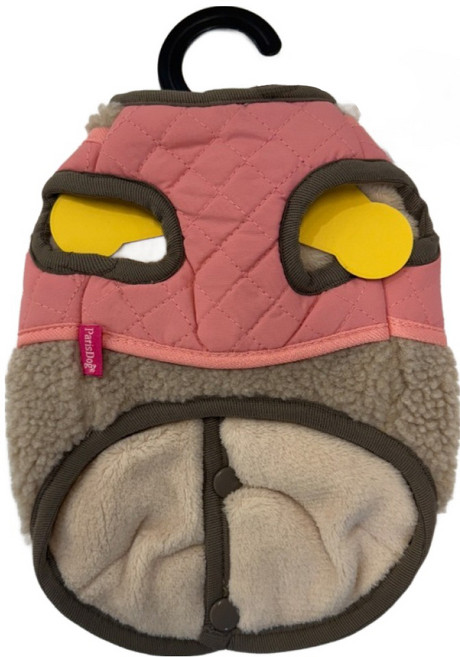 패리스독 반려동물 덤블 하네스 점퍼, 핑크, 1개