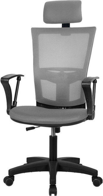 Chair Club M2 附頭枕網布椅, 灰色