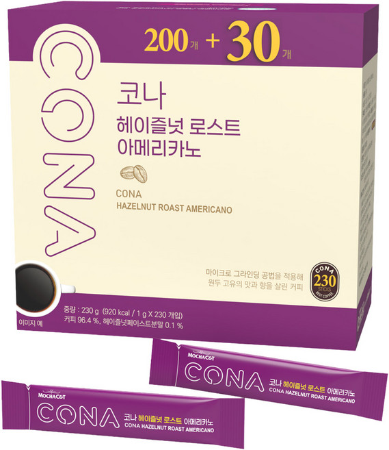 CONA 헤이즐넛 로스트 아메리카노, 1g, 1개, 230개입