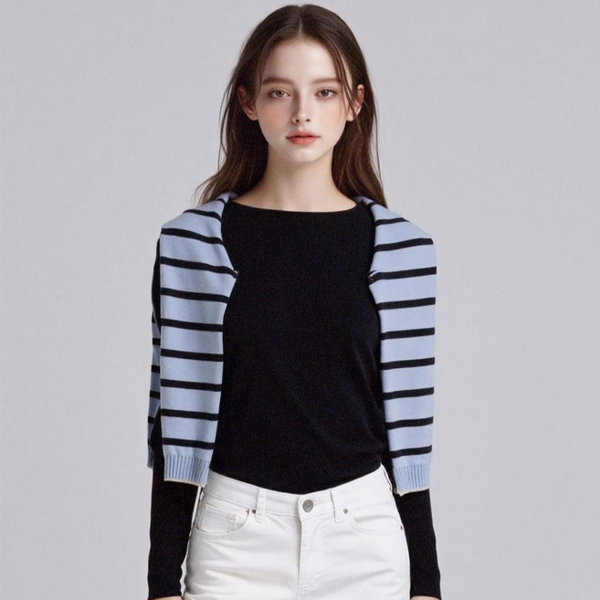 부루앤쥬디 여성용 G 모달에센셜 라운드티 BOSATSE03D