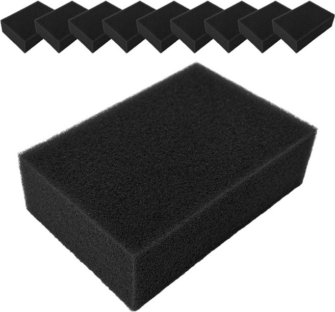 월드크린 미용실 탄탄 스펀지 M, 블랙, 10개