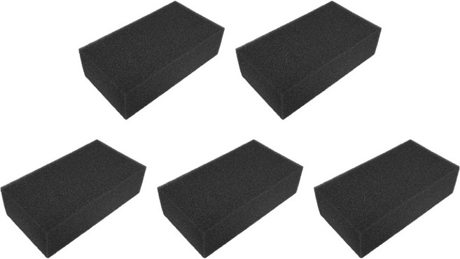 월드크린 미용실 도톰 스펀지 L, 블랙, 5개