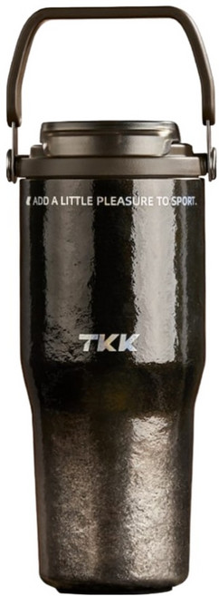 TKK 悅界雙飲口保溫拎拎杯 純鈦, 鈦黑影, 1個, 700ml