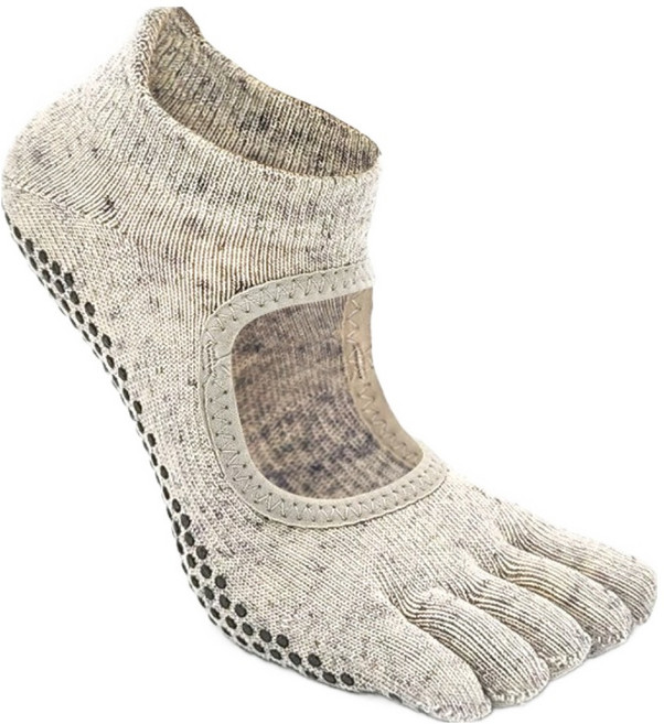 아사나 오픈탑 풀토우 미끄럼방지 발가락 요가 필라테스 양말