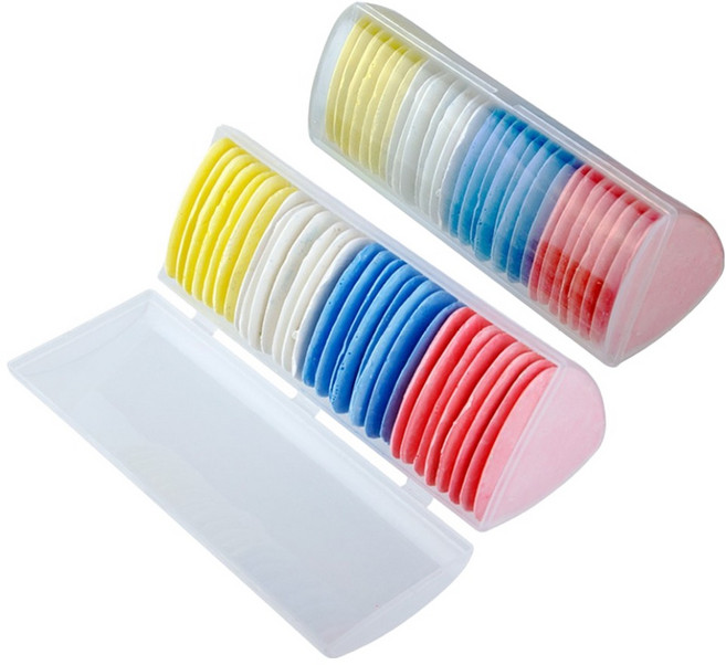 코오미 미싱 바느질 수선 재단 분필 컬러 초크 30p x 2개 세트 5W0956, 60개, 혼합색상