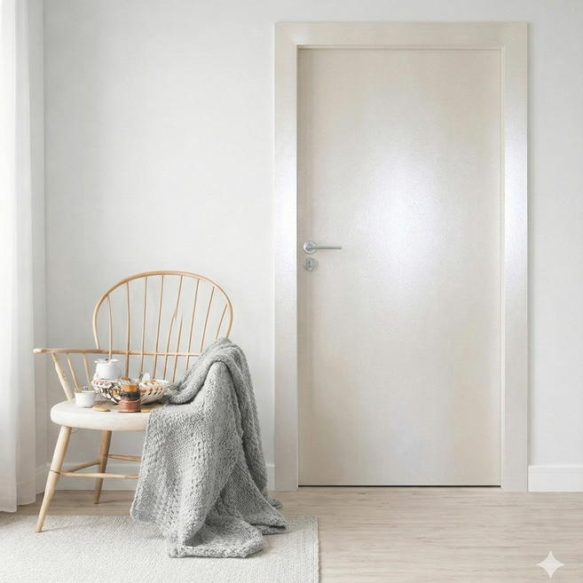 시트몰이 현관문 시트지, 펄백색