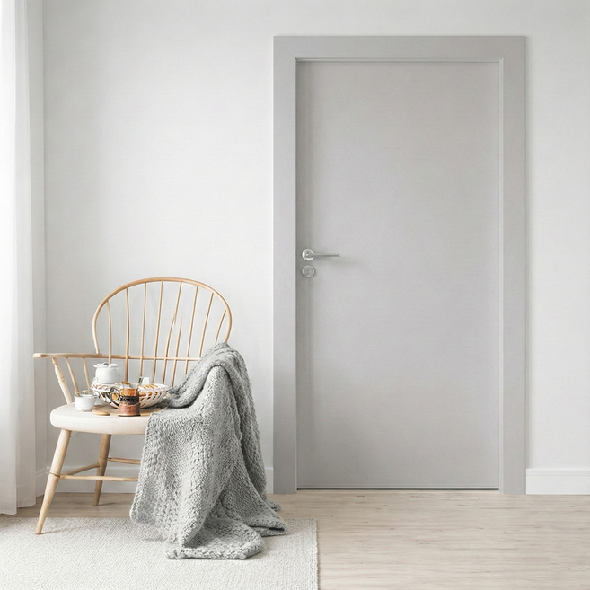 시트몰이 현관문 시트지, 연회색