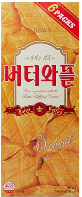 크라운 버터와플, 810g, 1개