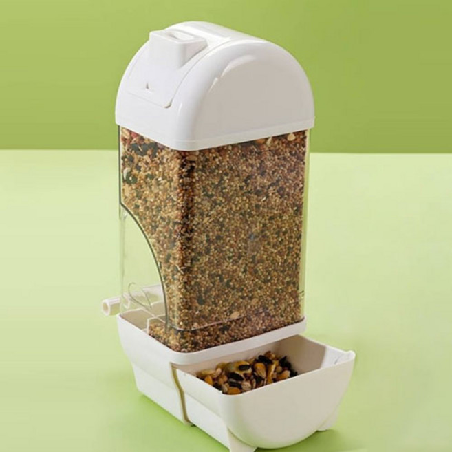 루나벨 앵무새 자동 급식기, 화이트, 1개