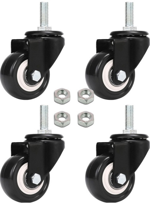 엠파이어 저소음 우레탄 캐스터 G BOLTIX50 M10 바퀴 회전, 4개
