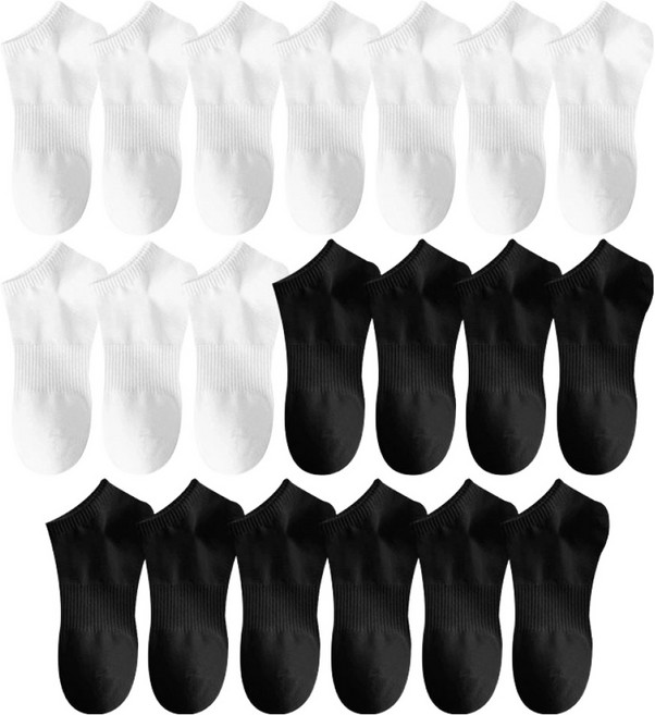 삭스판다 여성용 발이 편한 스니커즈 발목 양말 20켤레 세트