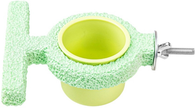 루나벨 새 캔디박스 그라인딩 발톱갈이 급식기 횃대, 파스텔 그린, 1개