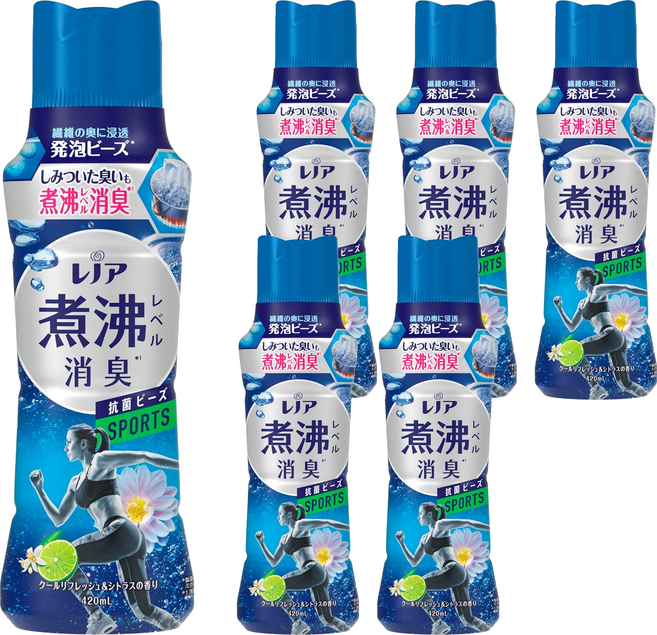 (箱售) Lenor 蘭諾 日本原裝進口 煮沸衣物香香豆 清涼柑橘, 420ml, 6個