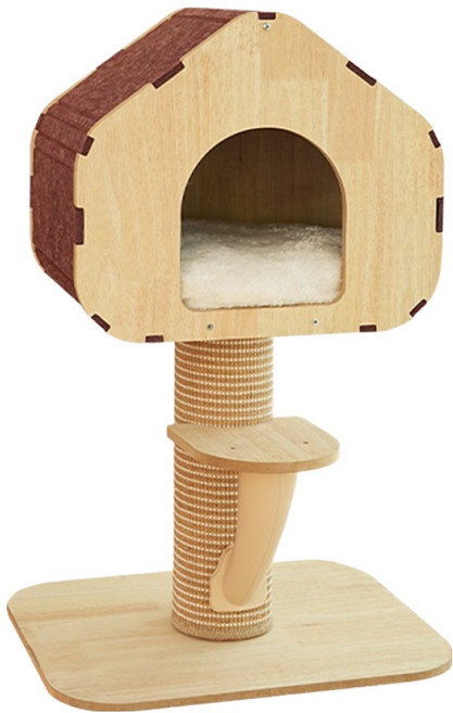 칠시 고양이 트리홍 클라이밍 캣타워 소형, 브라운, 1개
