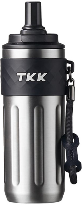 TKK 悅動雙飲保溫瓶316不鏽鋼, 冰川銀, 1個, 500ml