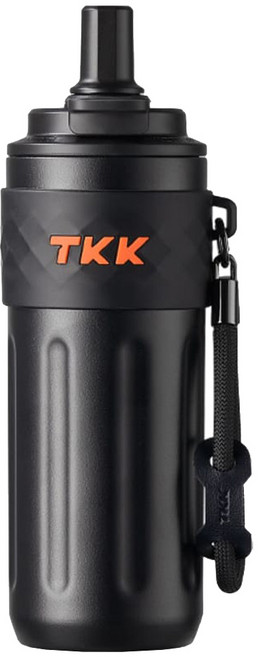 TKK 悅動雙飲保溫瓶316不鏽鋼, 夜瀾黑, 1個, 500ml