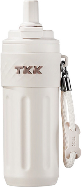 TKK 悅動雙飲保溫瓶316不鏽鋼, 沙丘咖, 1個, 500ml