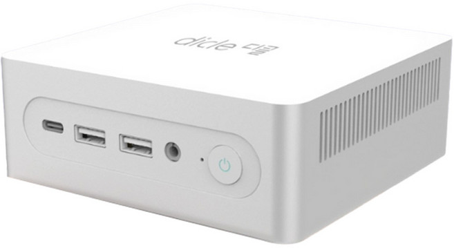 디클 2025 미니 PC N-시리즈 인텔 12세대, 화이트, T12, 256GB, 8GB, WIN11 Home