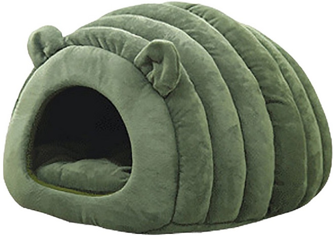 세이코코아 고양이 숨숨집 애벌레 하우스, 그린, 1개