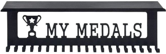 소울리치 트로피와 메달 진열 메탈 랙 40 x 12 x 10.5 cm 스타일 2 트로피 거치형, 1개