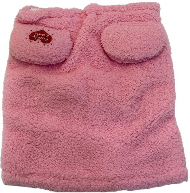 패리스독 강아지 베어 스누드, 핑크, 1개