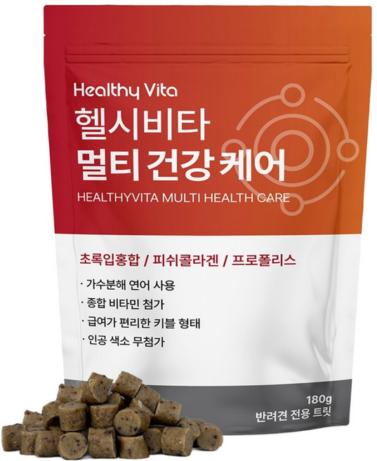 헬시비타 강아지 멀티 건강 케어 영양제, 1개, 180정