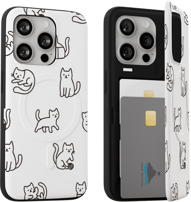 CASE PACIFIC Black Line Doodle MagSafe 卡夾式防撞手機殼