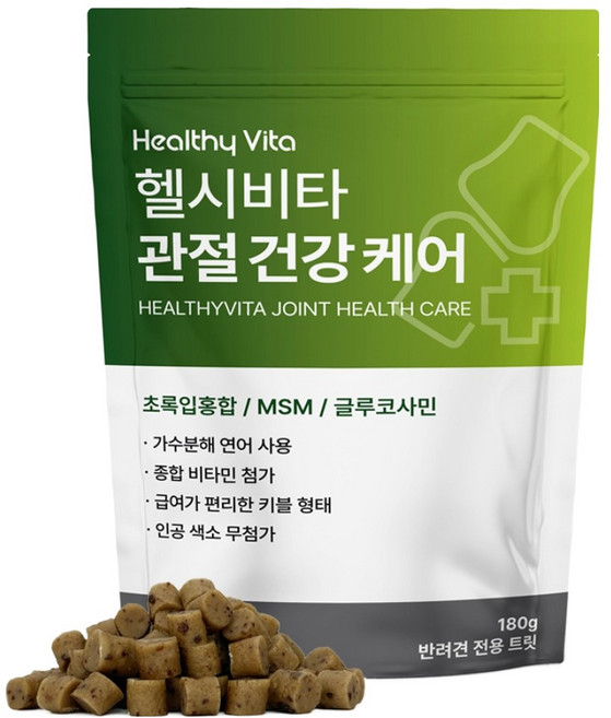 헬시비타 강아지 관절 건강 케어 영양제, 1개, 뼈/관절강화, 180정