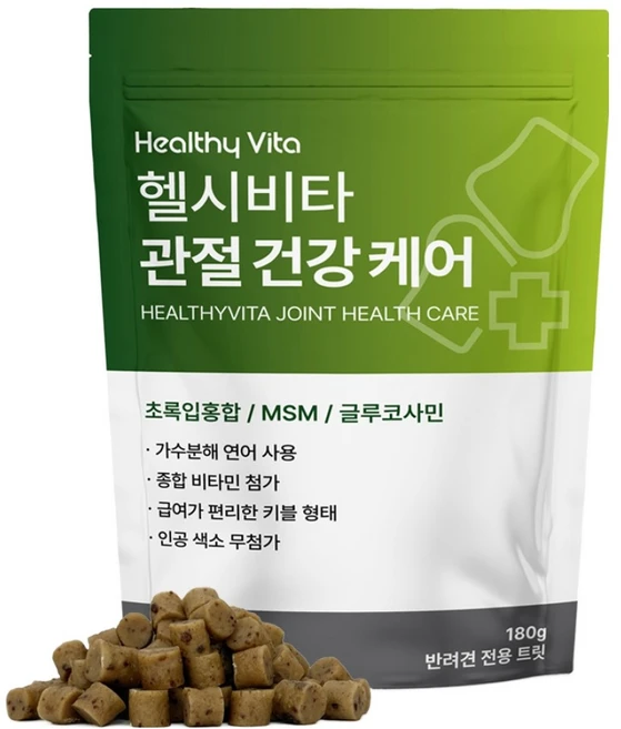 헬시비타 강아지 관절 건강 케어 영양제, 1개, 뼈/관절강화, 180정 - 쿠팡