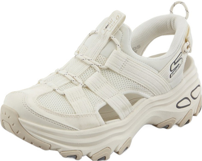 SKECHERS 女款 D'Lites Max 涼鞋 SP0WSCGM39, 米白色, 230