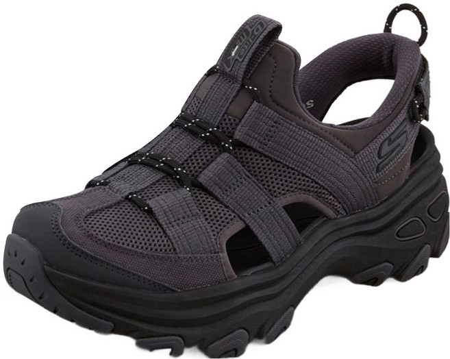 SKECHERS 女款 D'Lites Max 涼鞋 SP0WSCGM39, 炭黑色, 230
