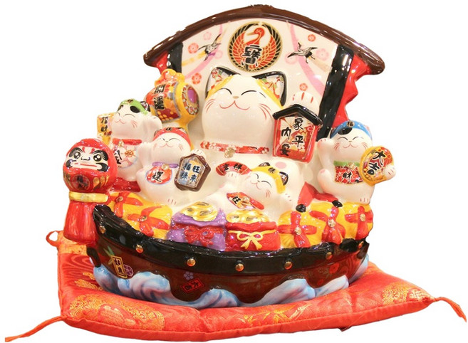 INTODECO Manseonbae 招財貓 福貓 86111, 混合色