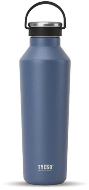 TYESO 泰碩 304不鏽鋼運動保溫瓶, 深灰藍, 750ml, 1個