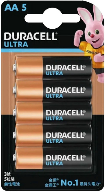 DURACELL 金頂 Ultra超能量 3號鹼性電池, 5個裝, 1組