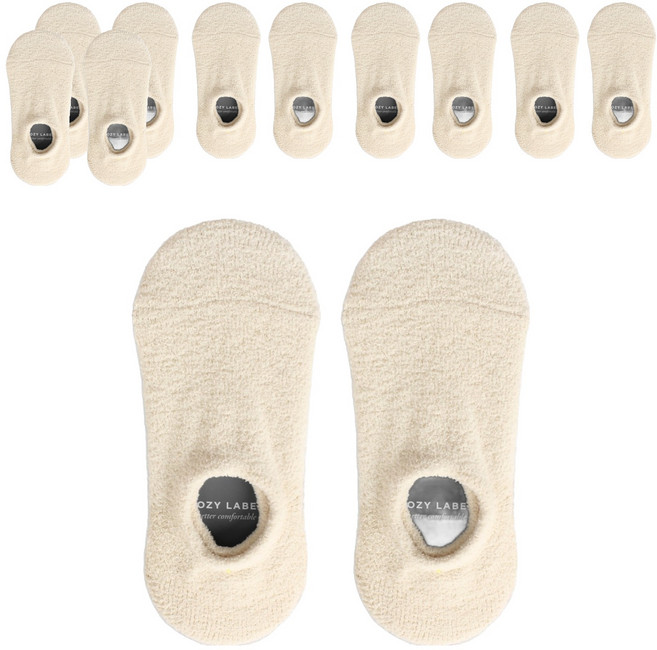 코지라벨 여성용 논슬립 수면덧신 양말 6켤레