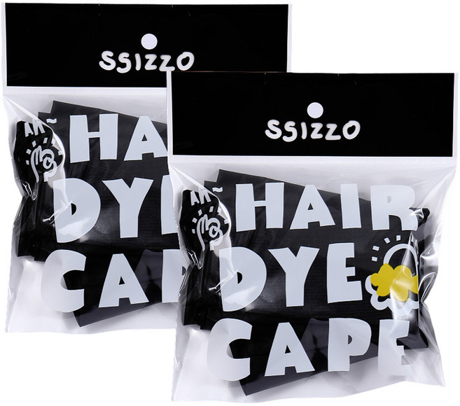 씨조 미용 전문가용 염색보, 2개, 블랙