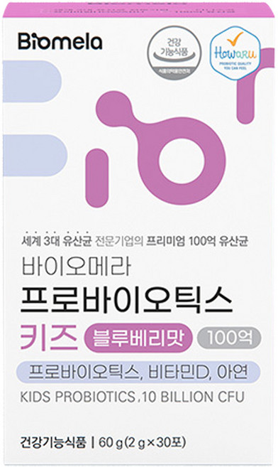 바이오메라 프로바이오틱스 키즈 블루베리맛 30p, 60g, 1개