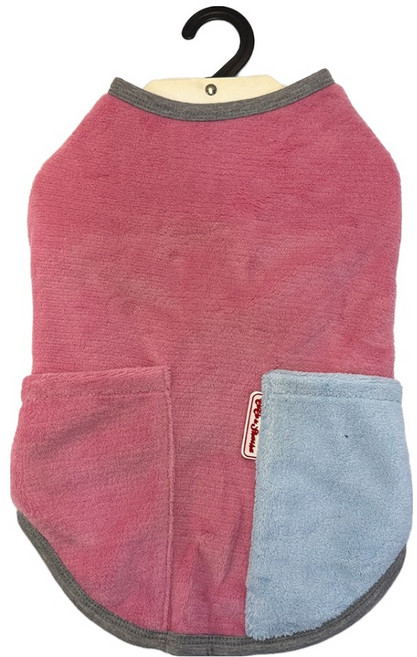 코코앤샤샤 반려동물 웜 가디건, 핑크, 1개