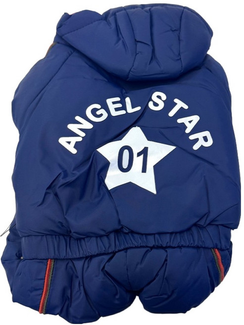 코코아허니 반려동물 스타패딩 올인원, 네이비, 1개