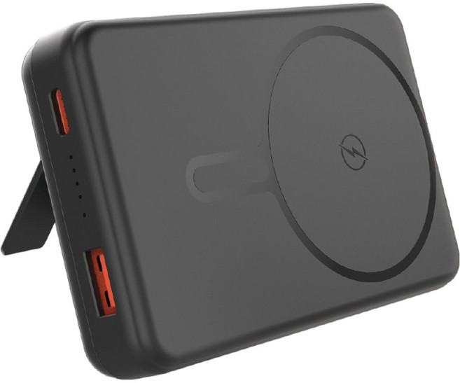 스마텍 PD 20W 거치대 맥세이프 보조배터리 10000mAh, 블랙, STPB-MP10S