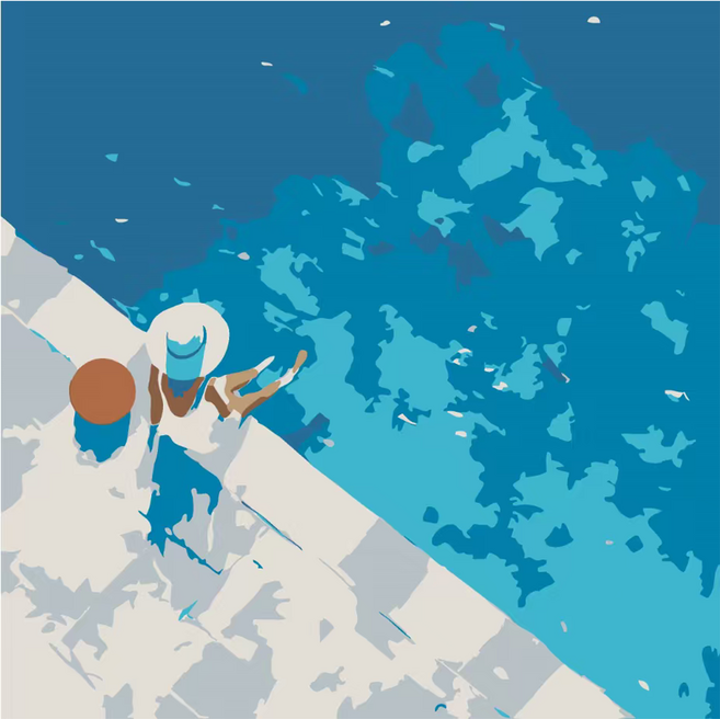 디클레어 DIY 유화 그리기 20 x 20 cm, 24번, 1개