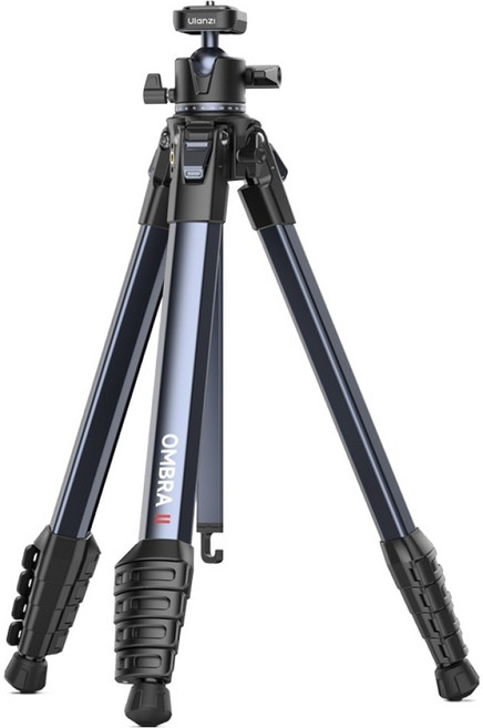 울란지 OMBRA 2 여행용 경량 알루미늄 카메라 삼각대, 1개, 블랙